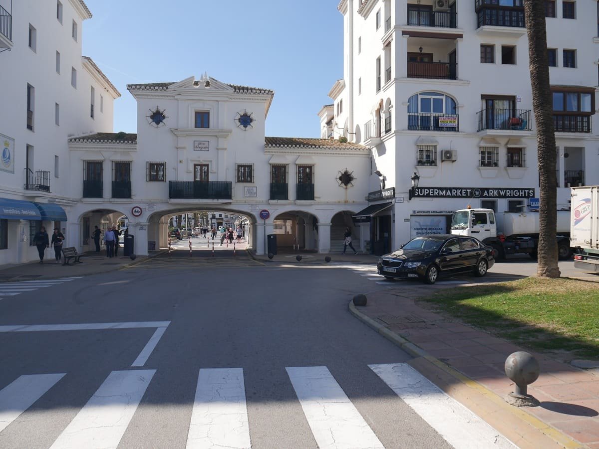 Evening lights at Puerto de la Duquesa, Costa del Sol, Spain