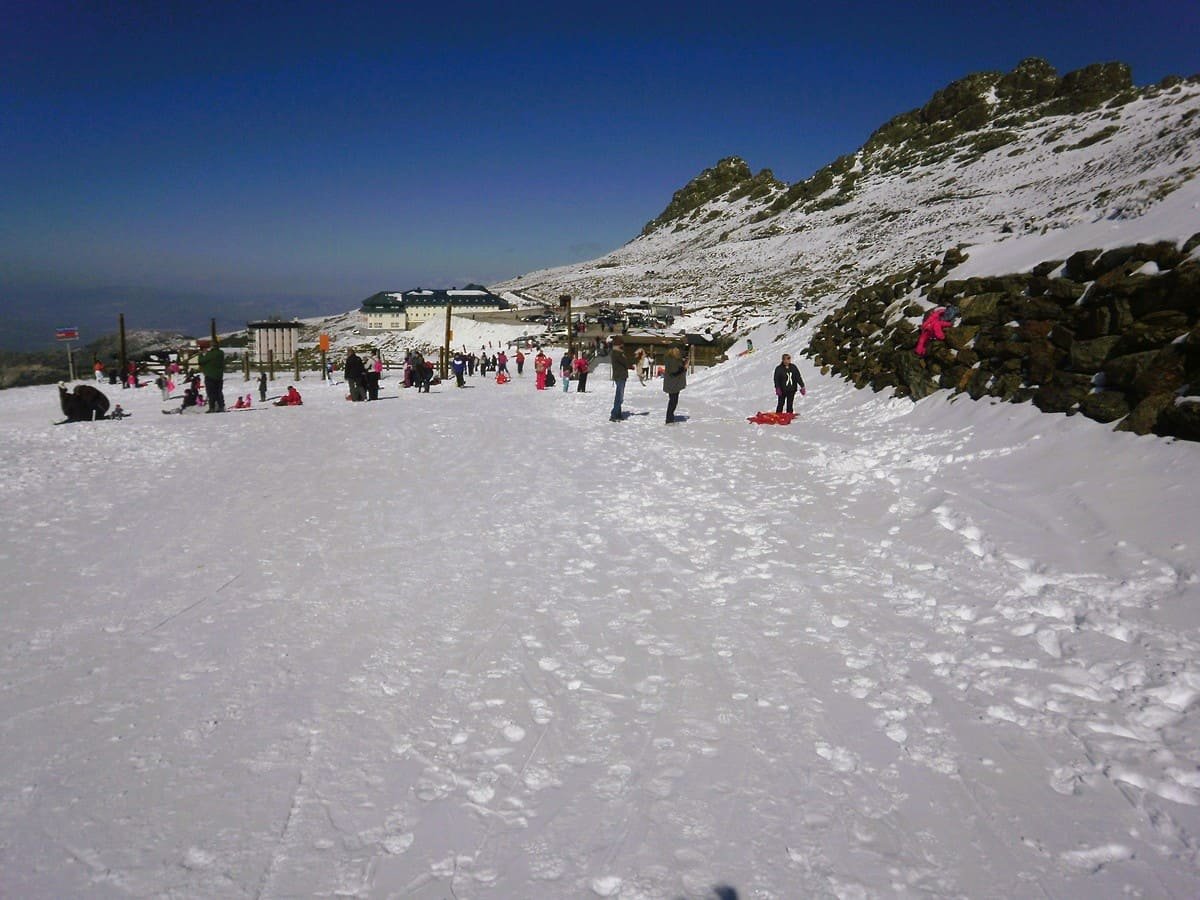 Natural landscapes and Mulhacen peak in Sierra Nevada